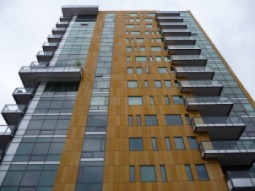 Looking up at a High-Rise building