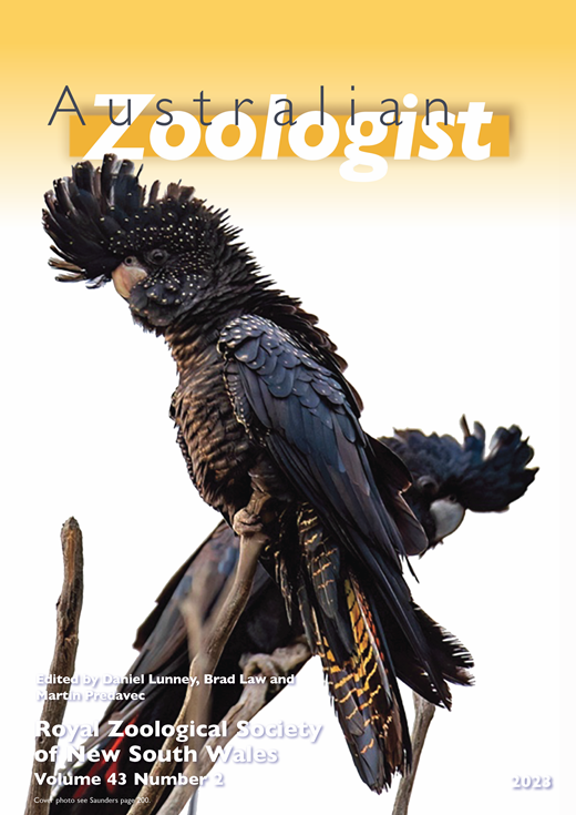Issue Information | Australian Zoologist